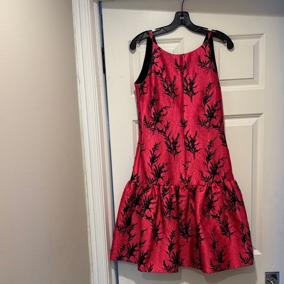 Oscar de la Renta Dresses & Skirts - Oscar de la Renta Pink and Black Floral Dress